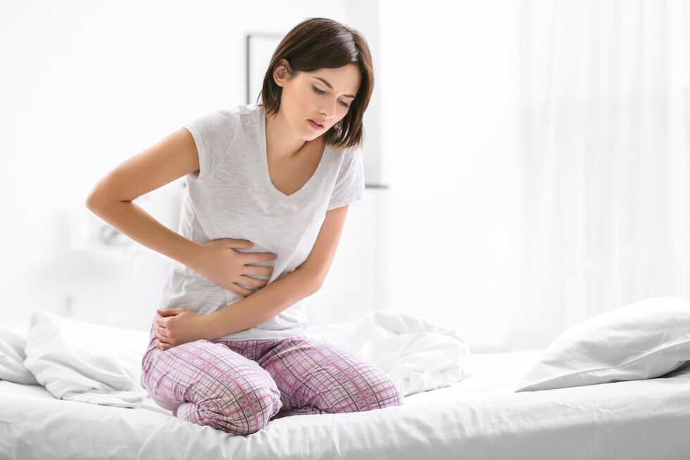 Dor abdominal como síntoma da presenza de parasitos